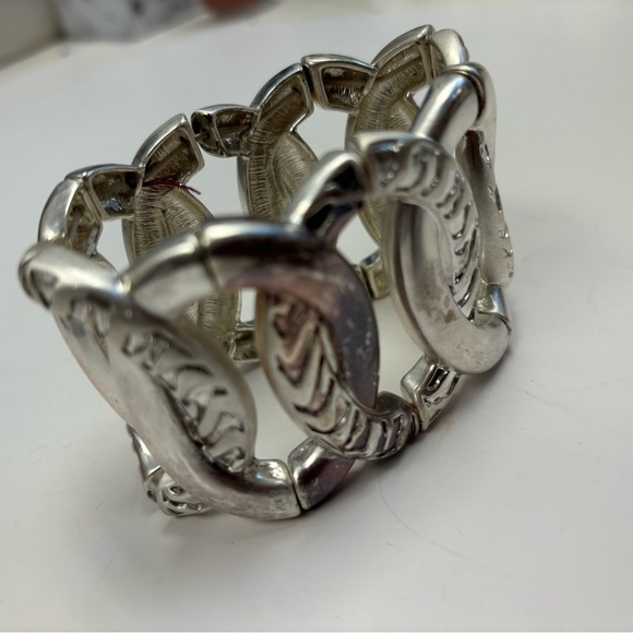 Silver Abstract Bracelet - Picture 2 of 6